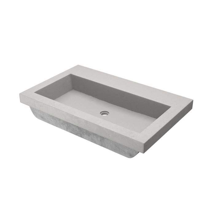 Native Trails Trough Handmade Rectangular Drop-In Bathroom Sink ...